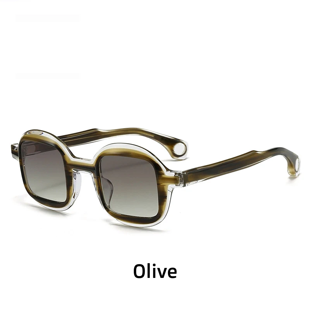 Polarized UV400 Square Acetate Sunglasses