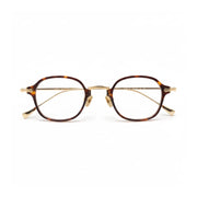 Monture de Lunettes Rondes Rétro en Titane - Lunettes de Vue Optiques Unisexes