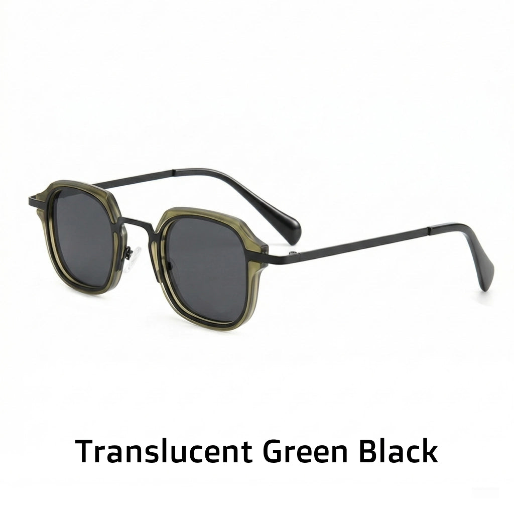 Polarized Retro Square Sunglasses - UV Protection