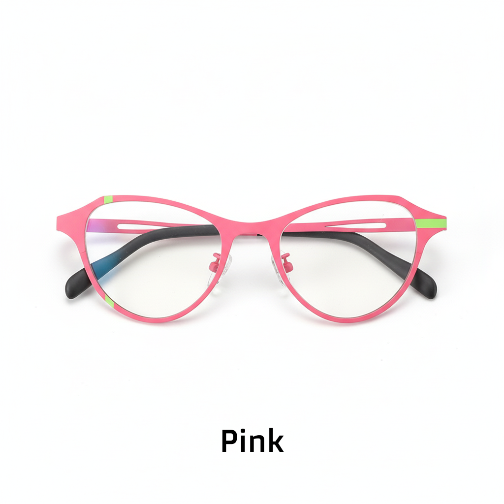 Titanium Cat Eye Optical Glasses Frame