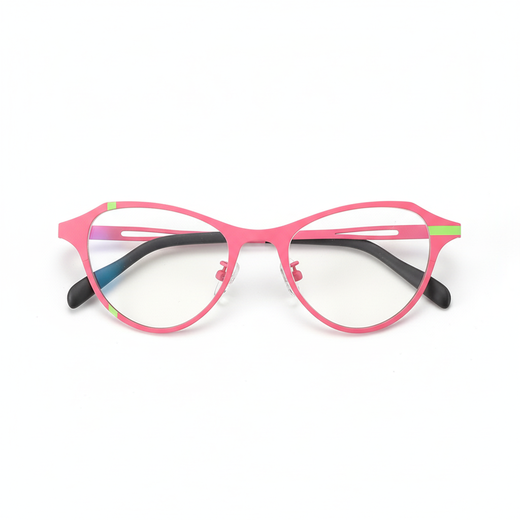 Titanium Cat Eye Optical Glasses Frame