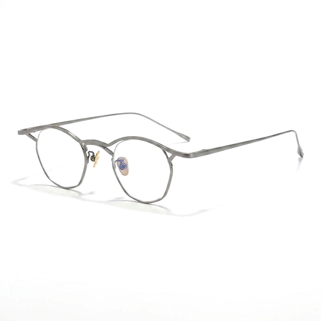 Titanium Polygon Optical Frames – Unisex Prescription Eyeglasses