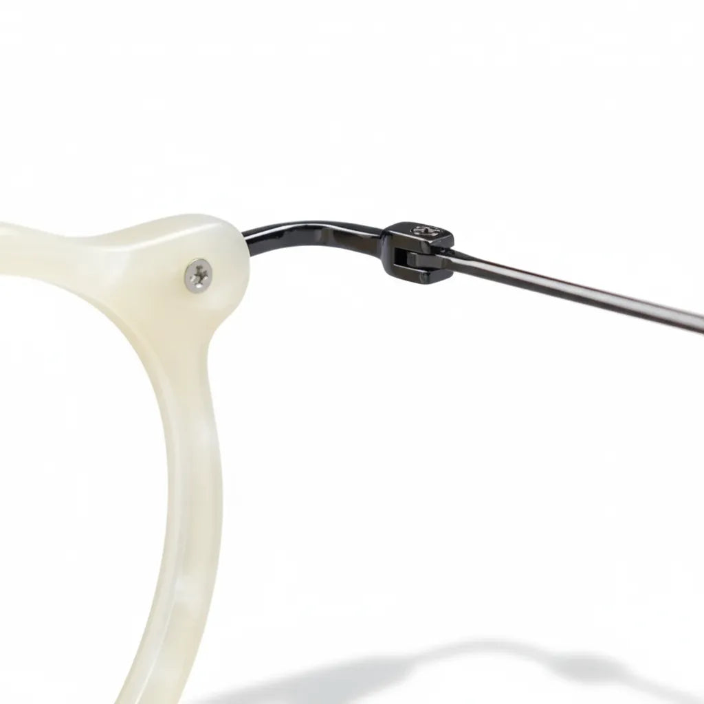 Ultra Light Round Retro Eyeglass Frame - Japanese Style Optical Prescription