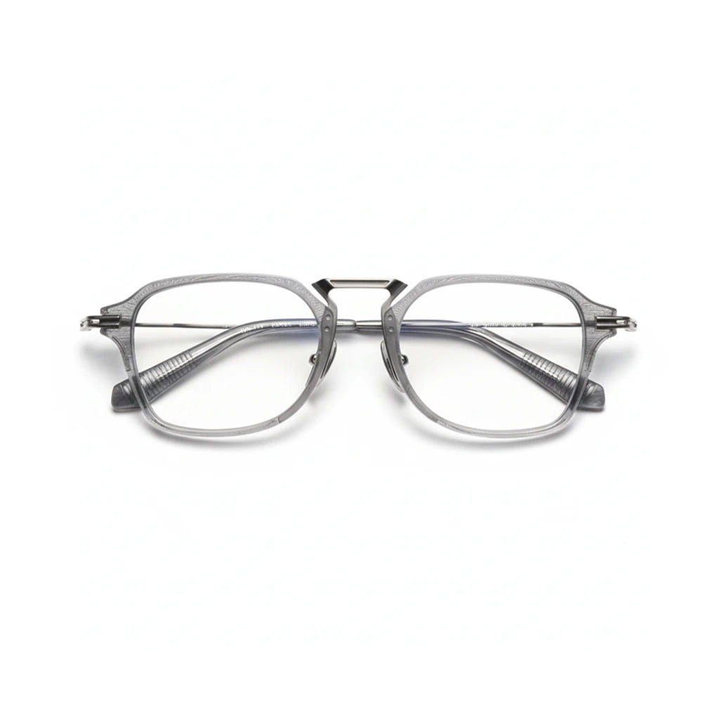 Retro Square Titanium Eyeglass Frame - Unisex Optical DTX413
