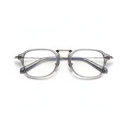 Retro Square Titanium Eyeglass Frame - Unisex Optical DTX413