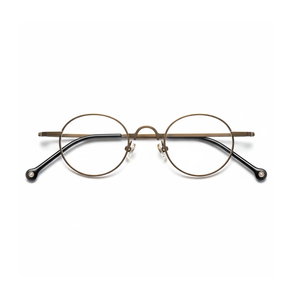 β-Titanium Round Optical Glasses Frame - Ultra-Light Retro Design