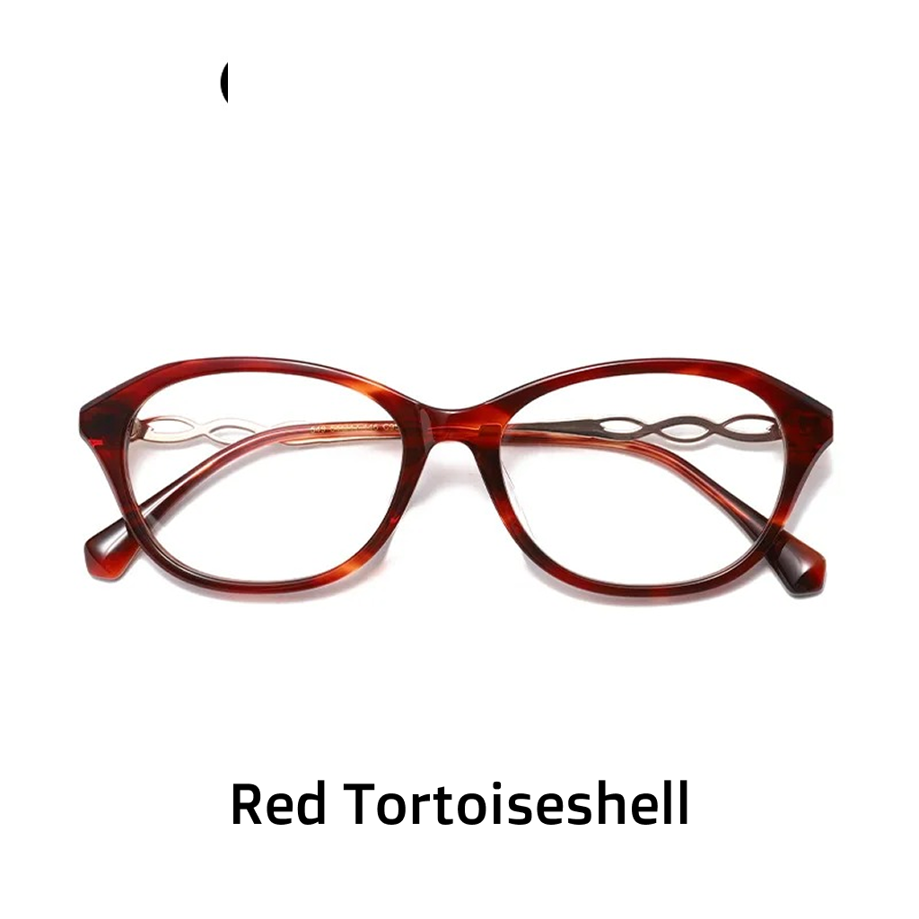 Acetate Oval Cat Eye Optical Glasses Frame