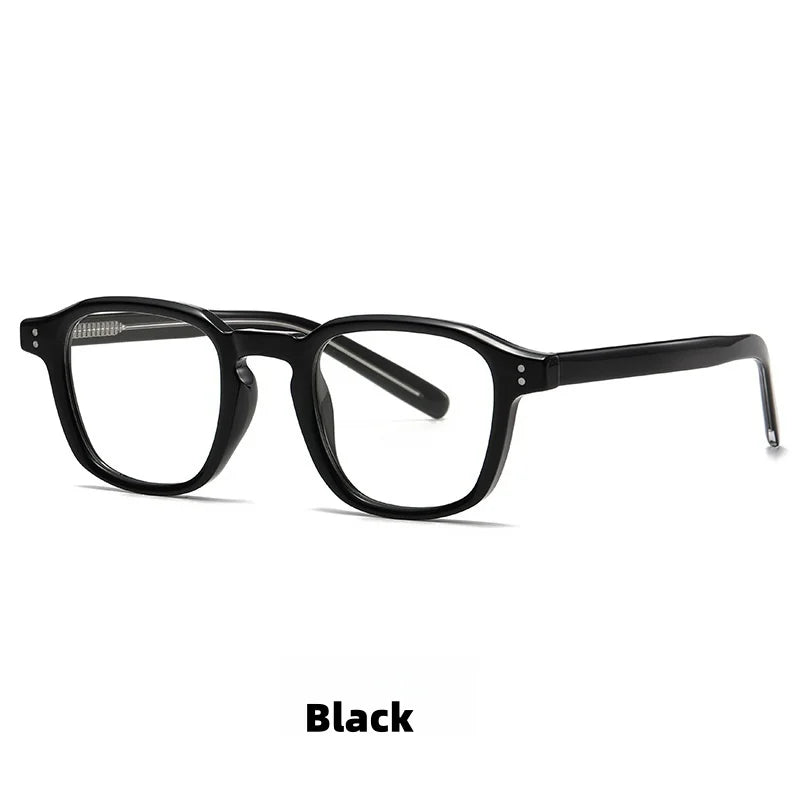 Retro Square Anti-Blue Light Eyeglass Frames - Unisex Acetate Optical Frames