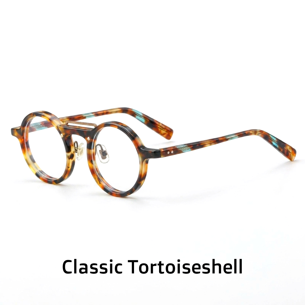 Round Acetate Optical Frames – Full Rim Prescription Glasses