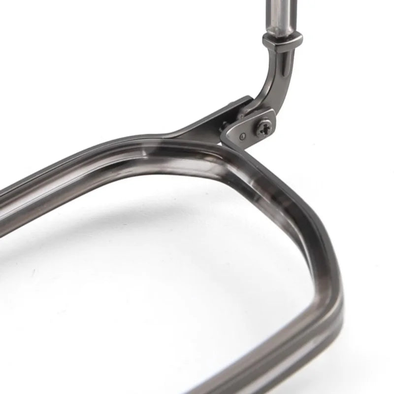 160mm Large Frame Retro Polygonal Titanium Eyeglasses