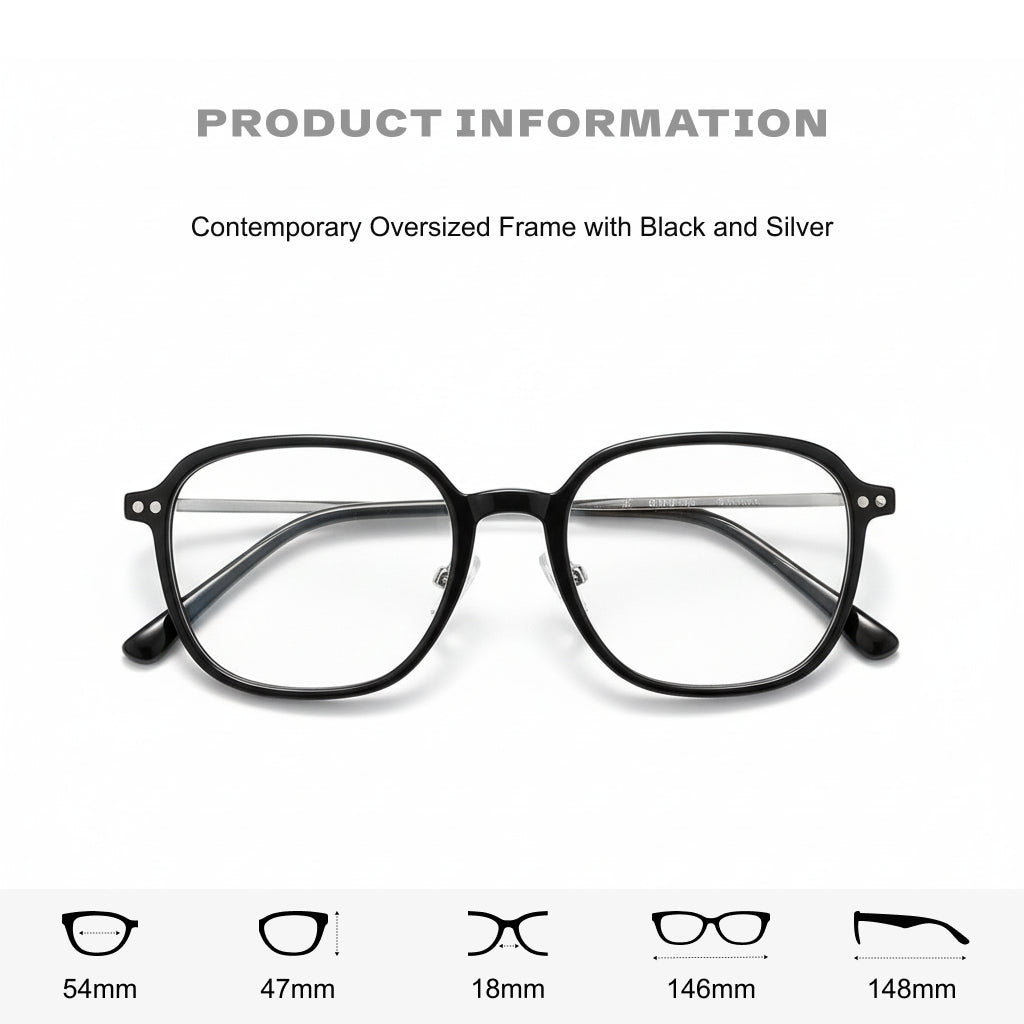 Magnetic Clip-On Sunglasses Frame - Retro Optical Glasses