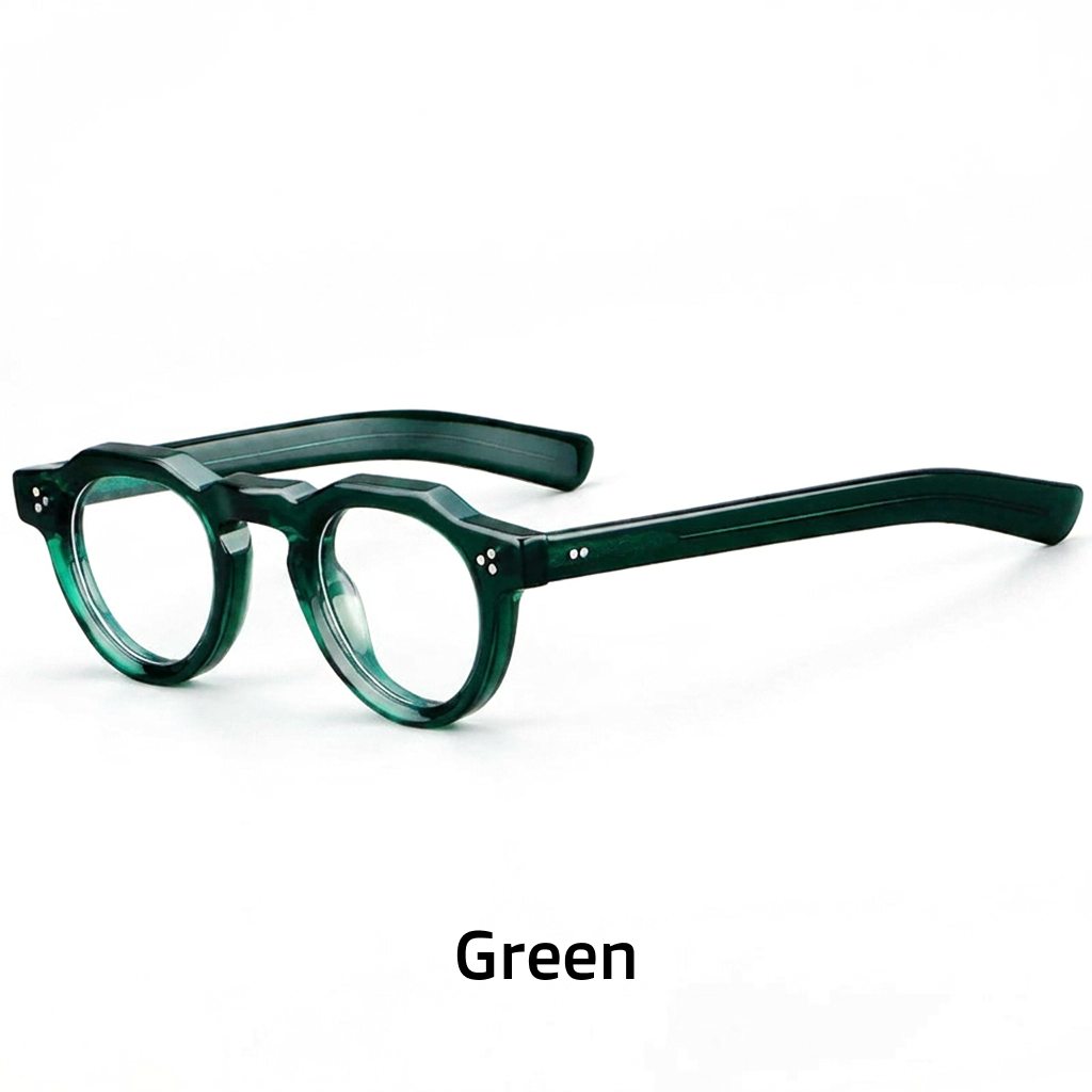 Ovales Retro-Brillengestell aus Acetat