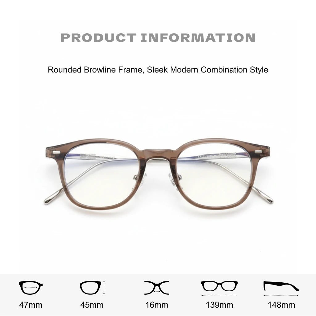 Retro Square Frame Anti-Blue Light Glasses