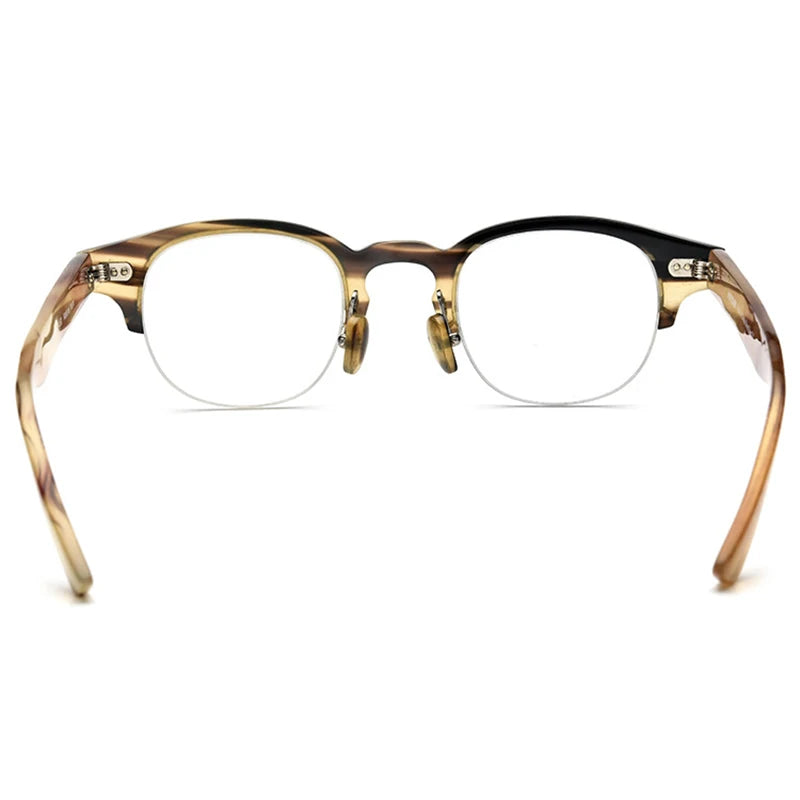 Acetate Half-Frame Optical Glasses