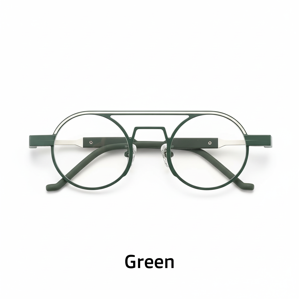 Titanium Round Eyeglasses Frame