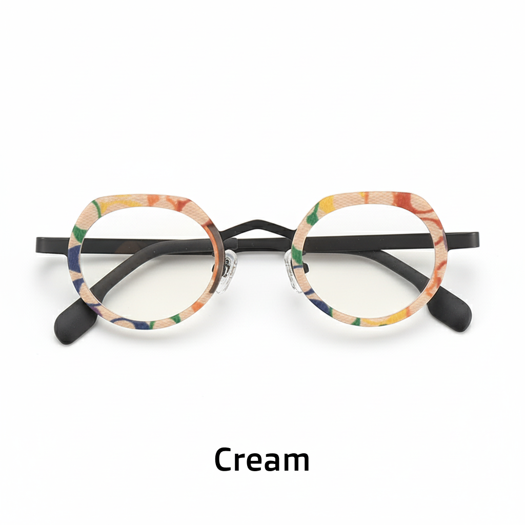 Ultralight Pure Titanium Cat Eye Oval Optical Frames