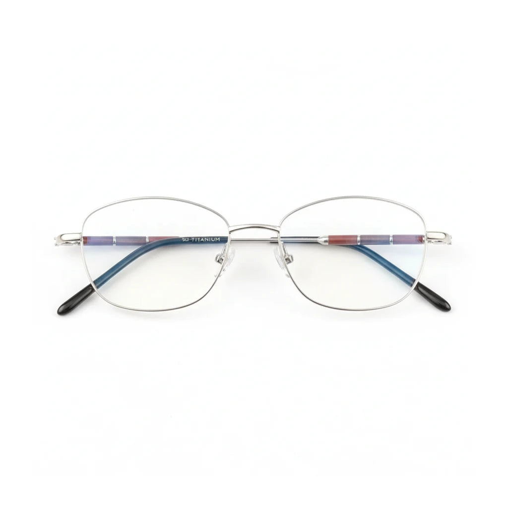Ultra Light Titanium Eyeglass Frame with Sandalwood Temples | Model 623 ...