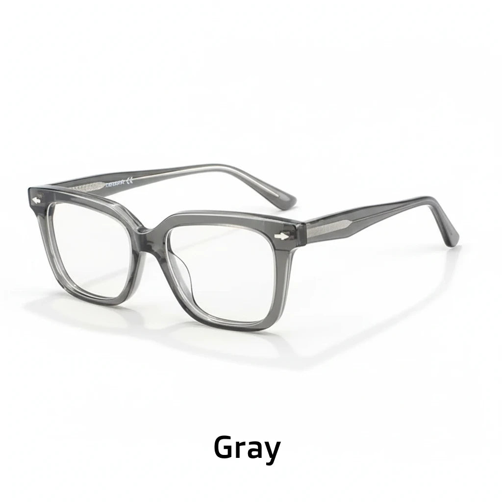Retro Large Frame Unisex Eyeglasses - Model 88028