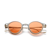 Titanium Round Clip-On Sunglasses