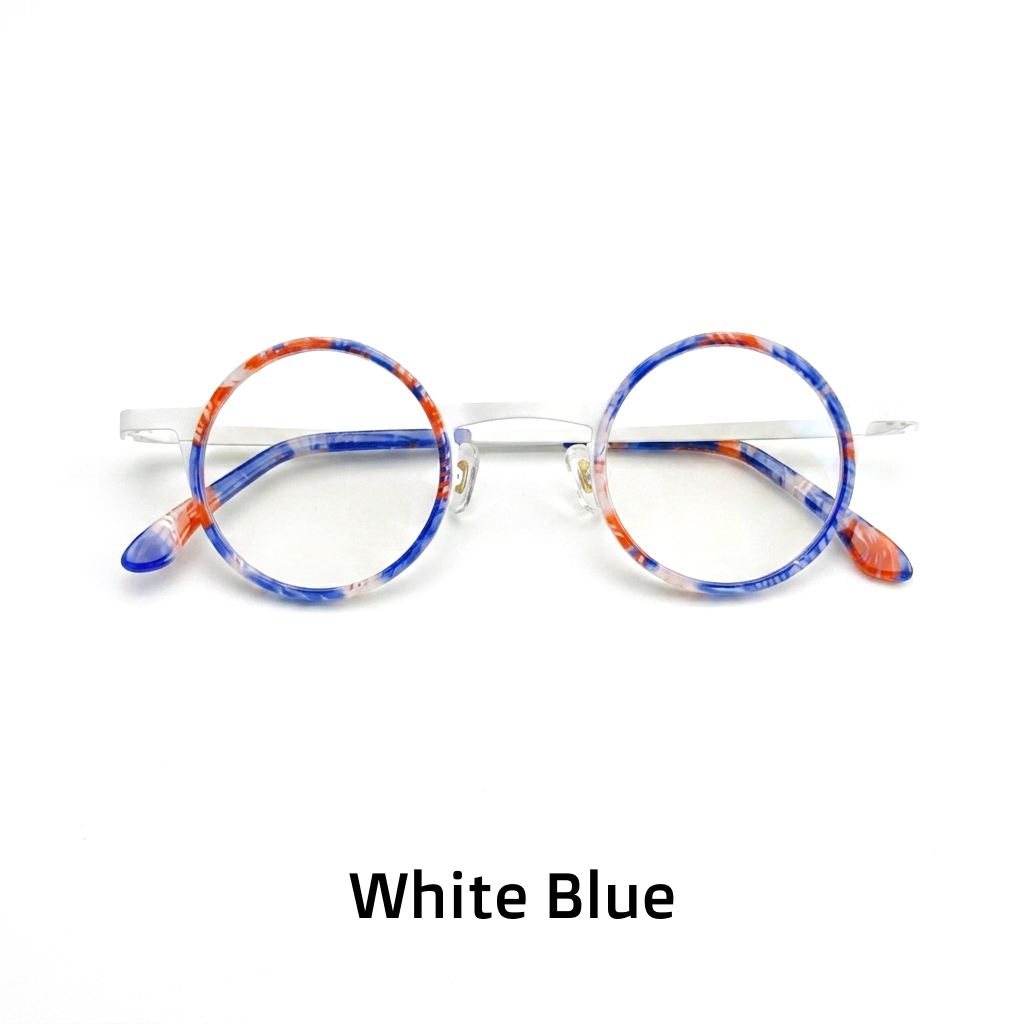 Titanium Round Optical Eyeglass Frames