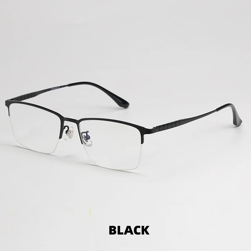 Titanium Square Eyeglasses - Ultra Light Business Frames