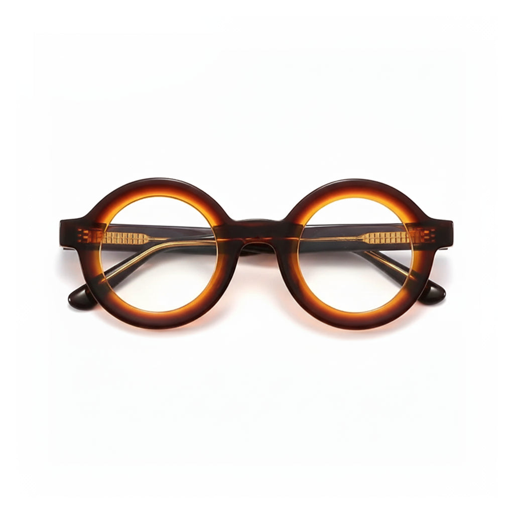 Retro Round Acetate Optical Frames - Model EM23103