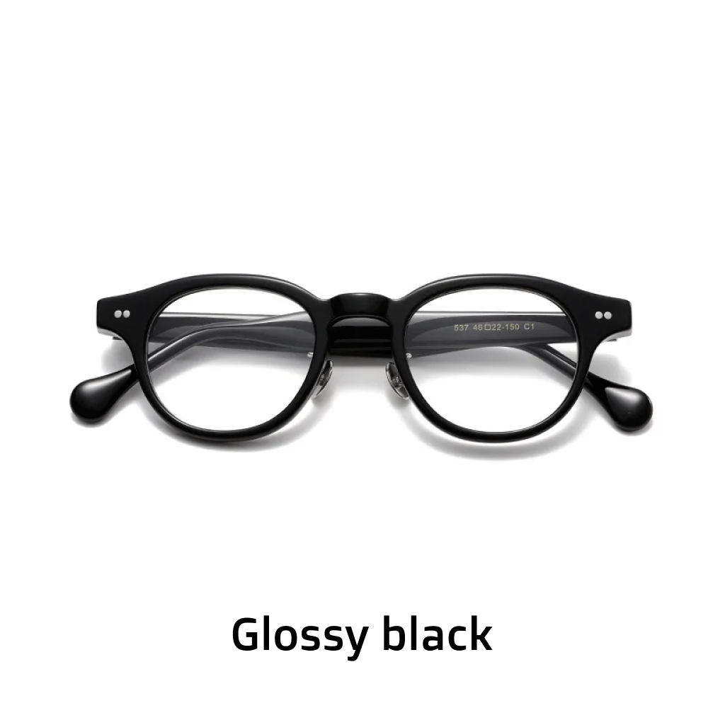 Acetate Round Optical Frames | Japanese Nose Bridge Design