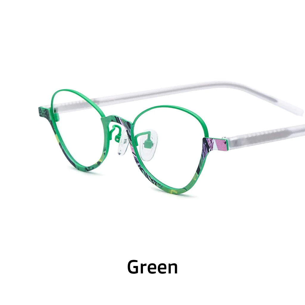 Titanium Cat Eye Optical Frames