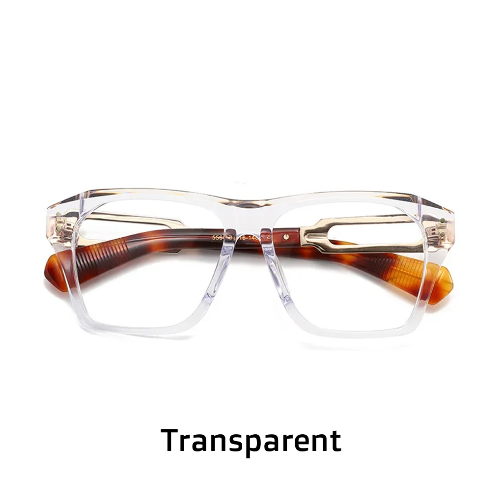 Montature per occhiali quadrate oversize in acetato