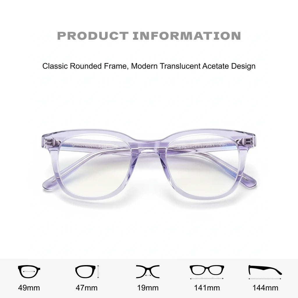 Runde Retro-Anti-Blaulicht-Brille