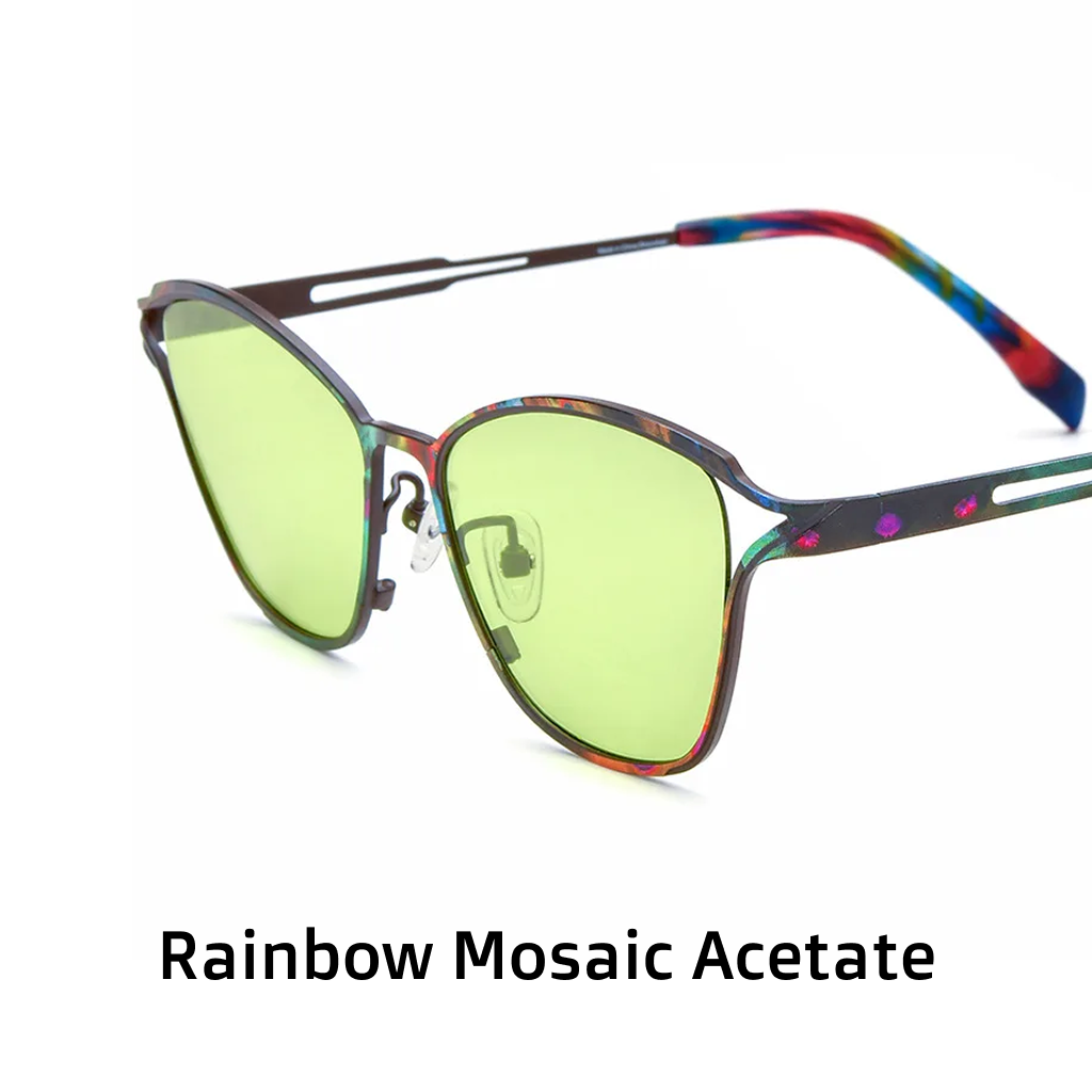 Cat-Eye Polarized Titanium Sunglasses