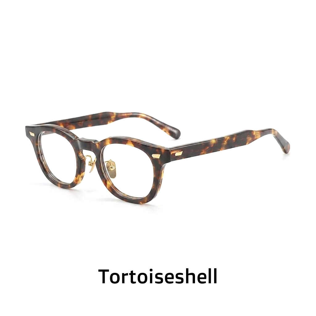Acetate Optical Glasses Frame — Retro Square Full Rim