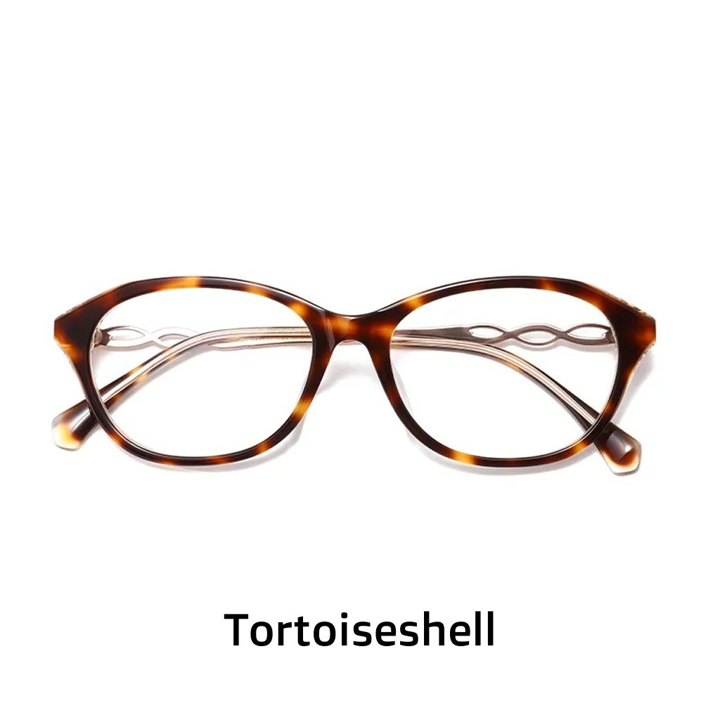 Acetate Oval Cat Eye Optical Glasses Frame