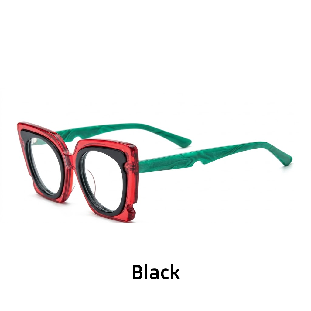 Acetate Cat Eye Glasses Frame – Retro Thick Frame Optical