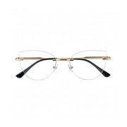 Frameless Cat Eye Glasses - Anti Blue Light Optical Frame