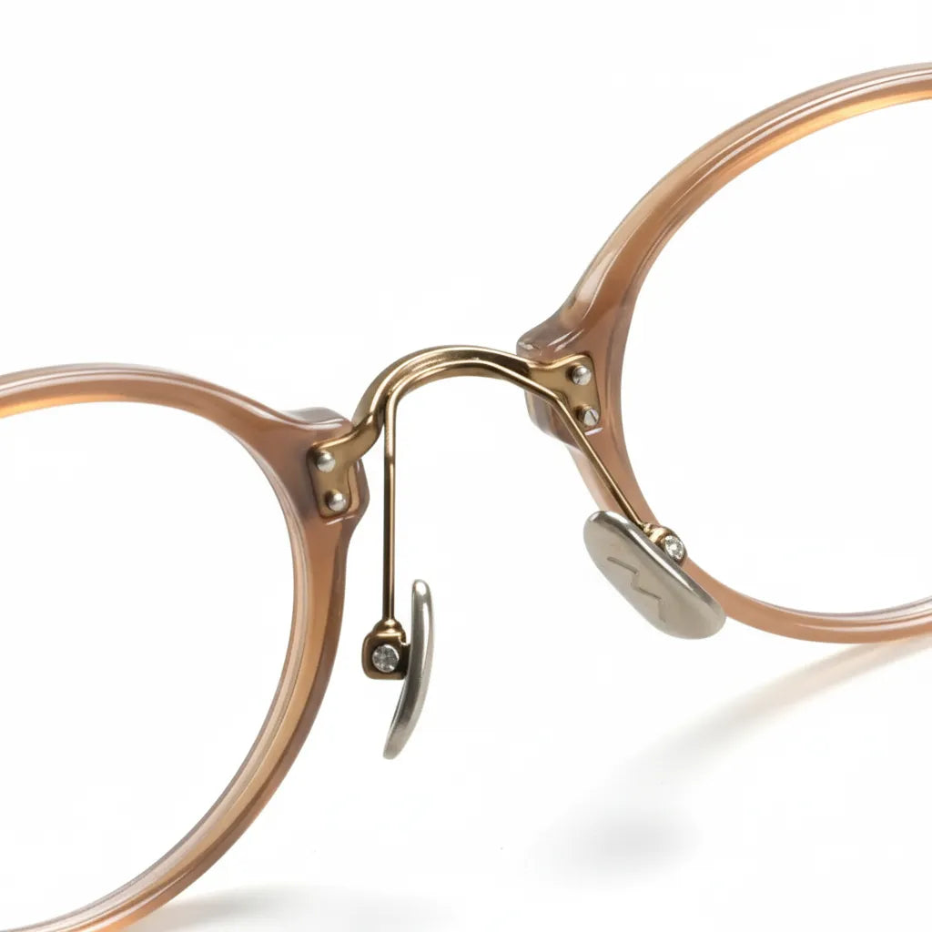 Montures de Lunettes Rondes Rétro Anti-Lumière Bleue - Lunettes de Vue Optiques Unisexes M2316