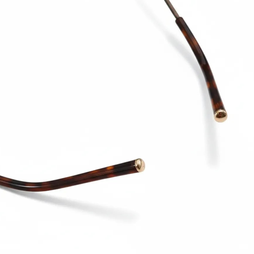 Retro Oval Metal Glasses Frame - Anti-Blue Light Optical