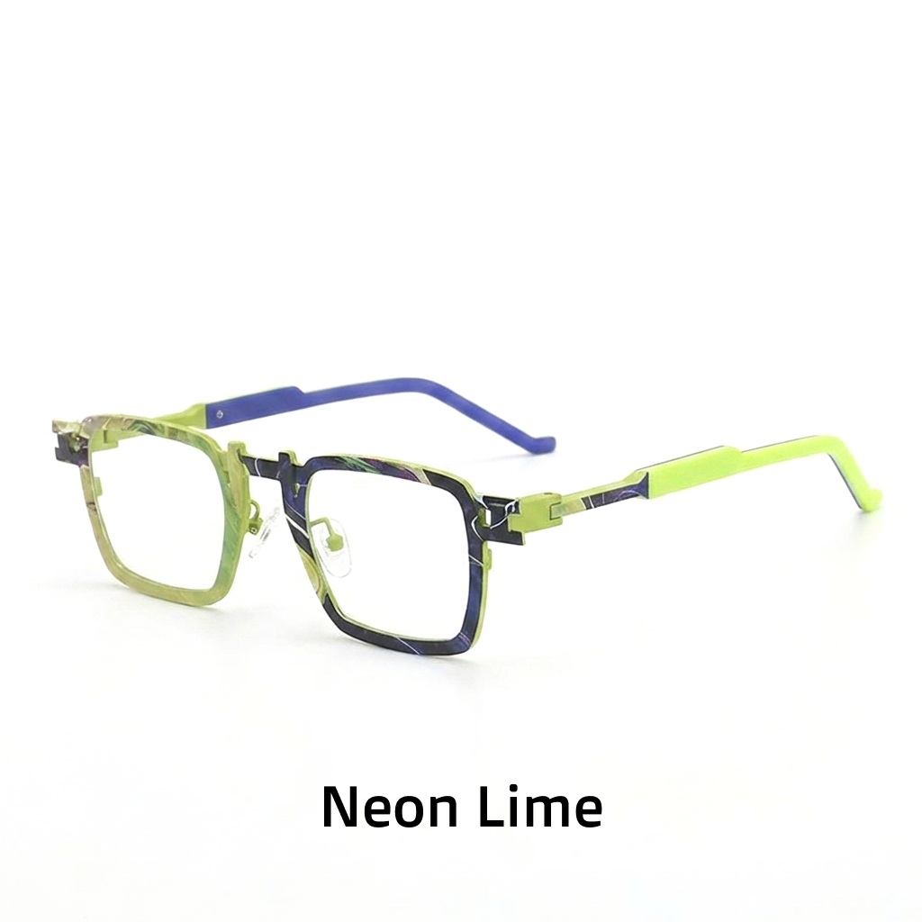 Titanium Square Optical Eyeglass Frames – Unisex Retro Style