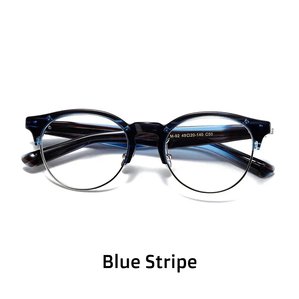 Oval Acetate Eyeglasses Frames – Unisex Prescription Optical