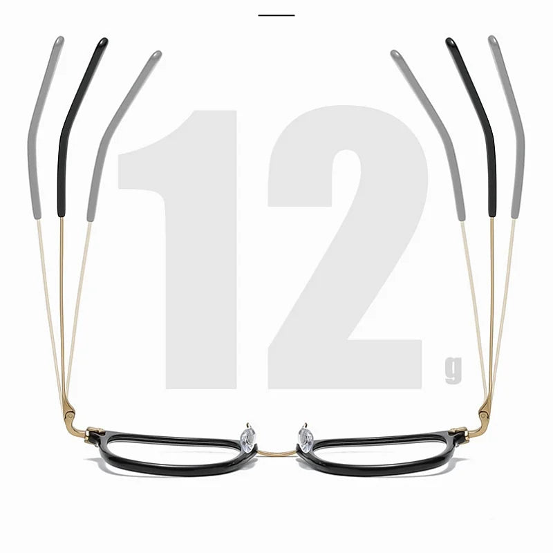 Retro Square Titanium Eyeglasses - Model 806