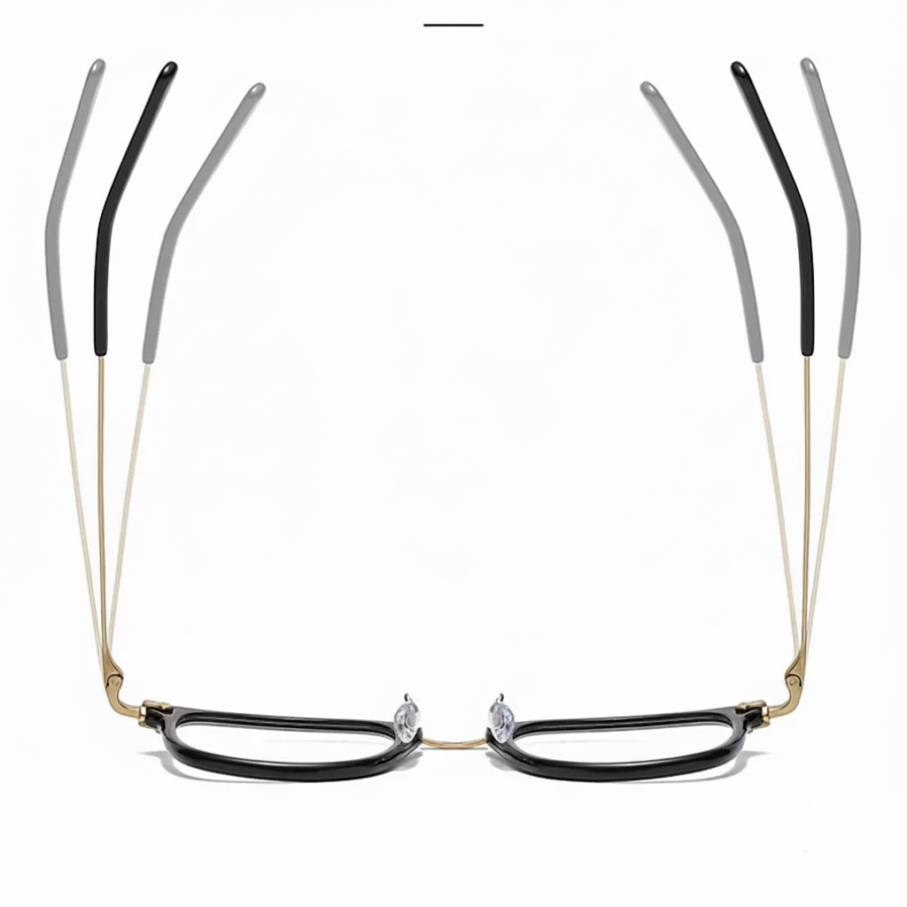 Retro Square Titanium Optical Eyeglasses Frame