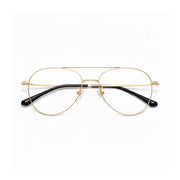 Pure Titanium Double Bridge Optical Glasses Frame - Ultra-Light Prescription Eyewear