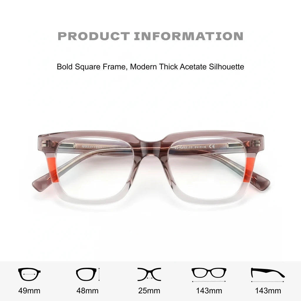 TR90 Color Gradient Anti-Blue Light Eyeglass Frame
