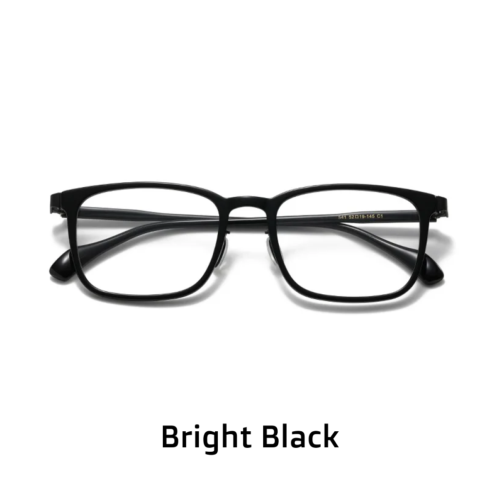 Monture rétro de gentleman pour la myopie, lunettes optiques carrées bleu-gris, élégantes et artistiques pour le quotidien.