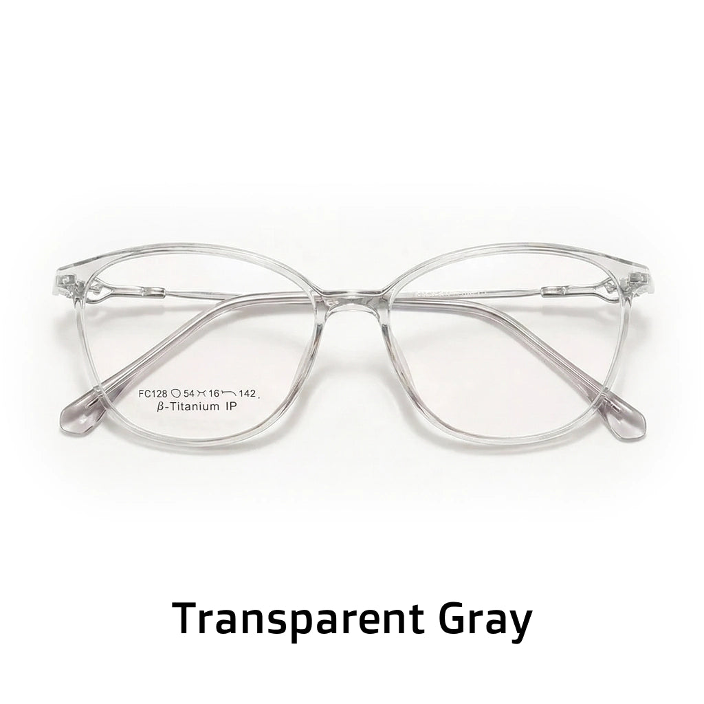 Elliptical Women's Eyeglass Frame - Ultra Light Purple Optical Glasses