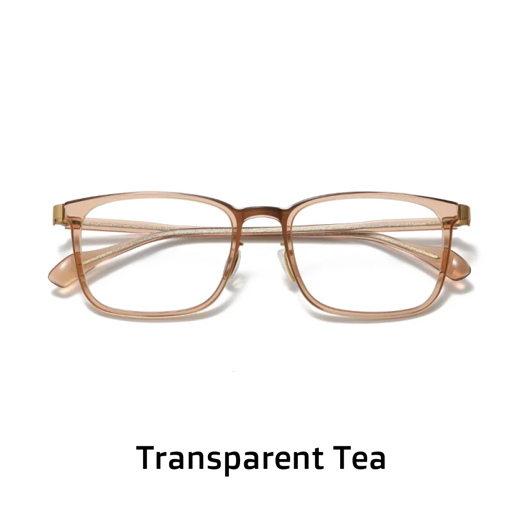 Monture rétro de gentleman pour la myopie, lunettes optiques carrées bleu-gris, élégantes et artistiques pour le quotidien.