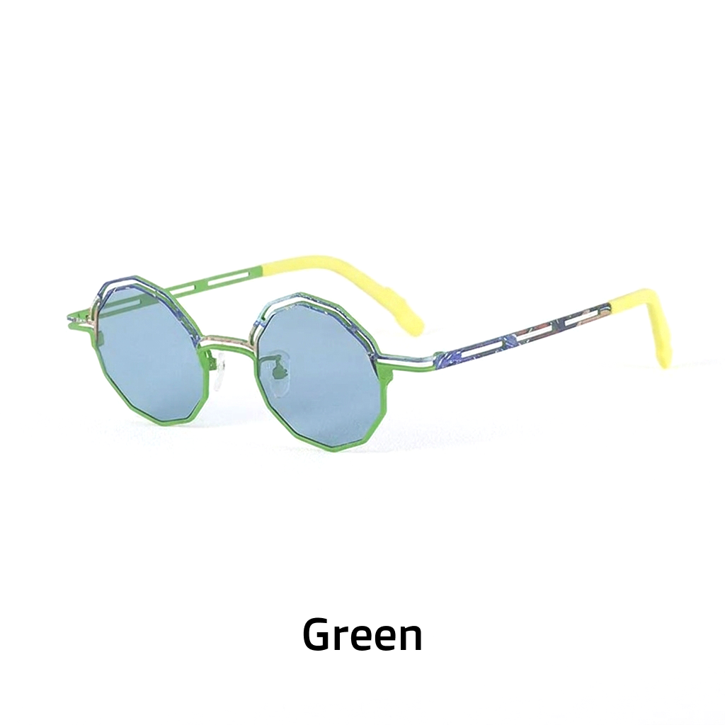 Round Polarized Sunglasses – UV400 Titanium Frame