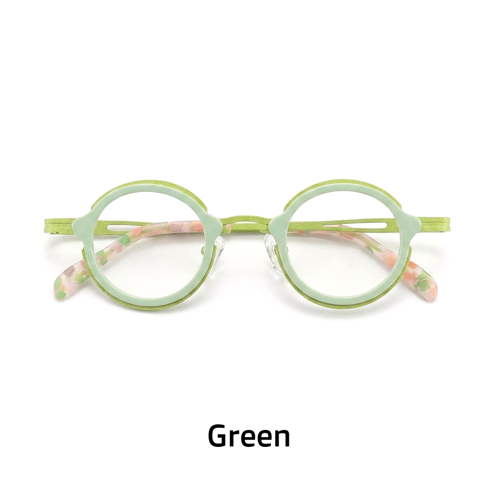 Titanium Round Optical Eyeglass Frames