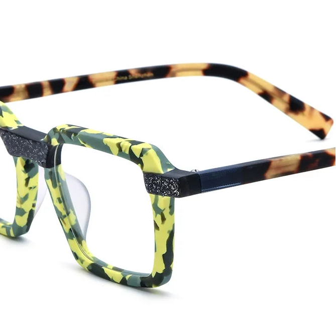 Acetate Square Optical Frames – Unisex Prescription Eyeglasses
