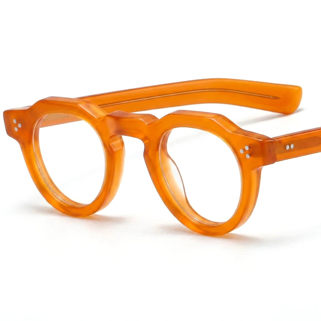 Ovales Retro-Brillengestell aus Acetat
